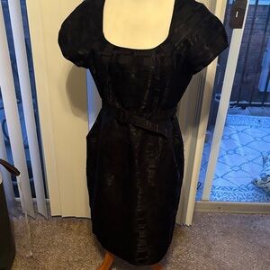 Apostrophe Black Midi Dress